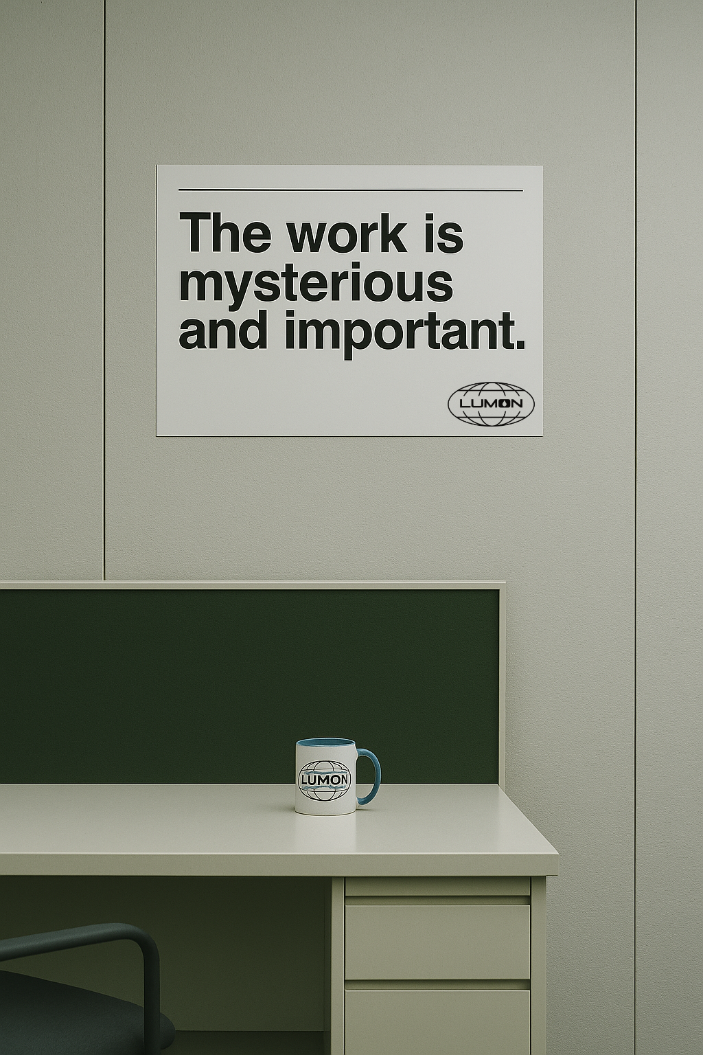 Lumon - The Work Is Important - Motivational poster